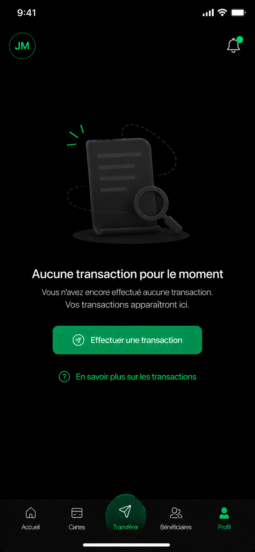 Etat vide transactions ABWPAY